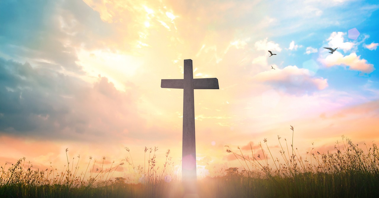 resurrection sunday easter cross; jesus completes us valentine's day quote