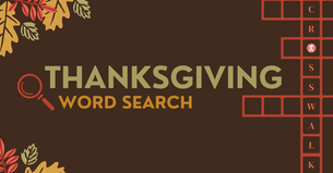 Thanksgiving Word Search Game